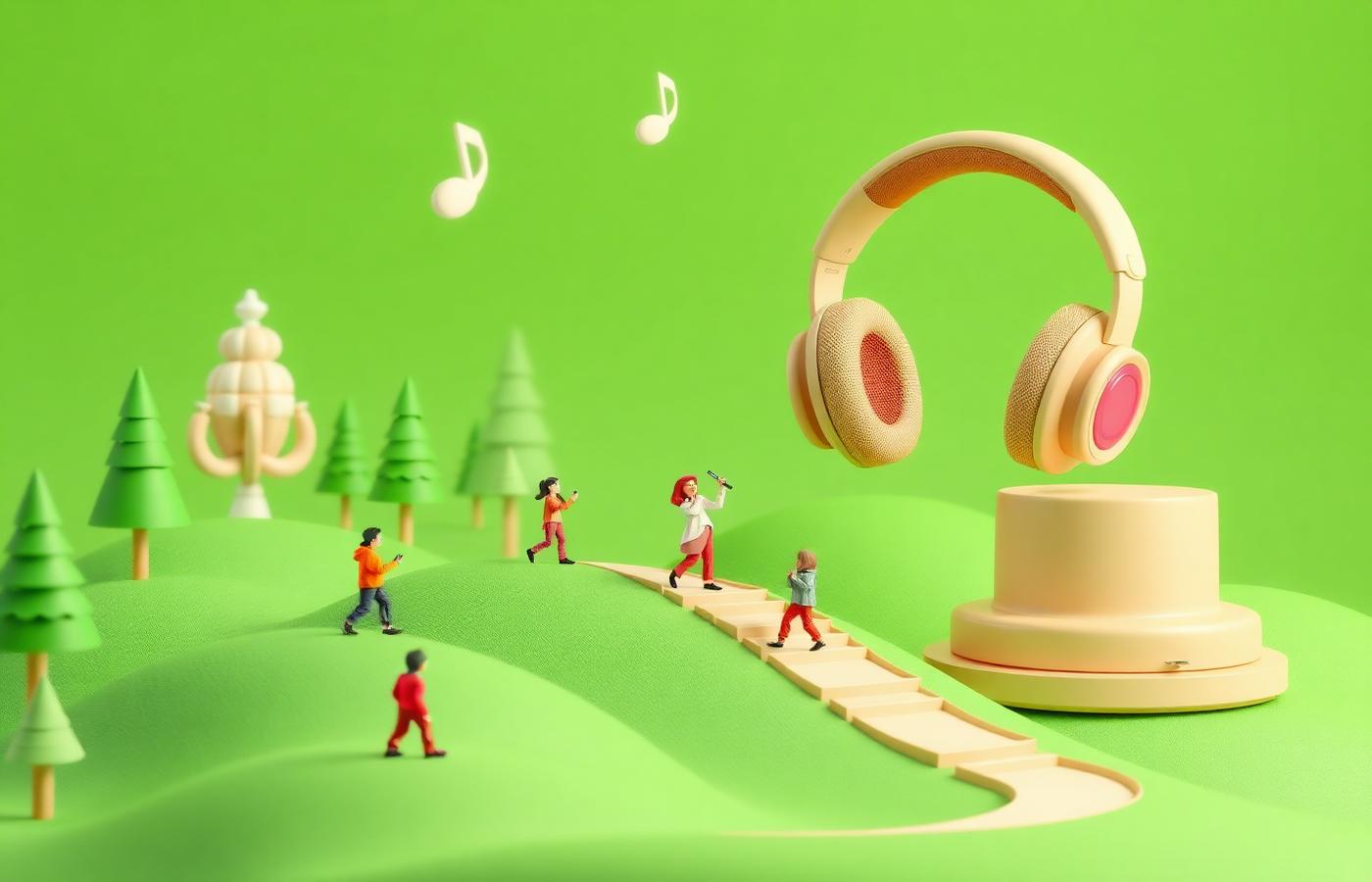 Sound Hills Loop — Motion Design / CGI Animation